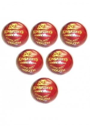 BDM King Fisher League Leather Cricket Ball - Sabkifitness.c